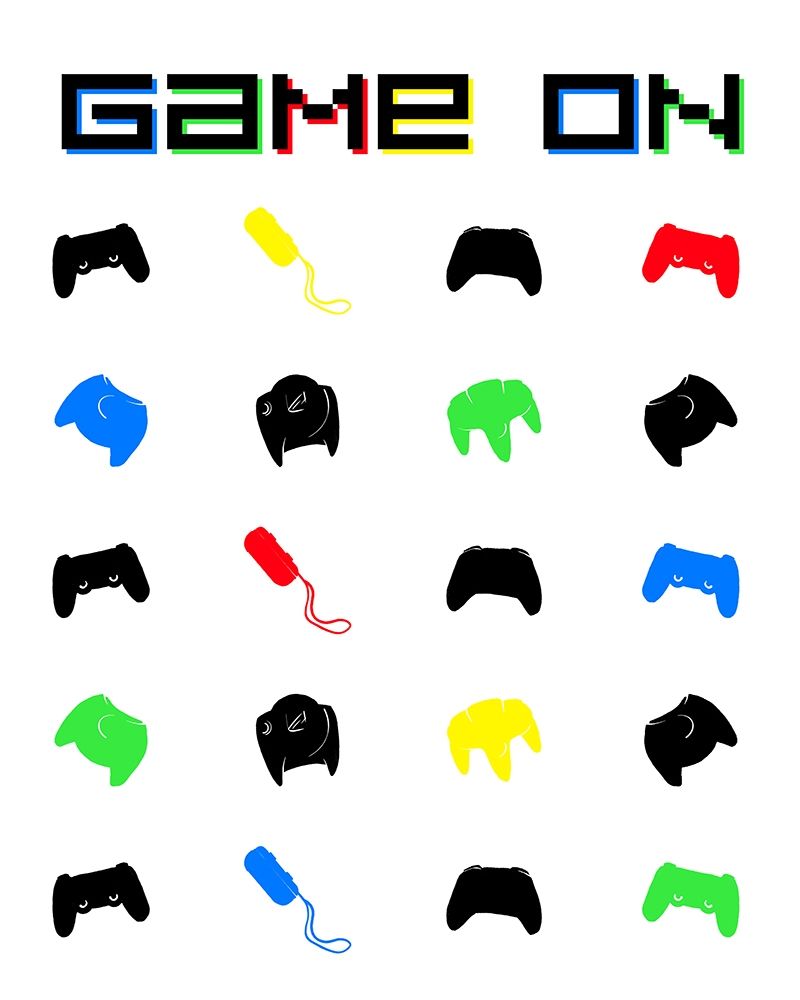 Gamer On Primary art print by Milli Villa for $57.95 CAD