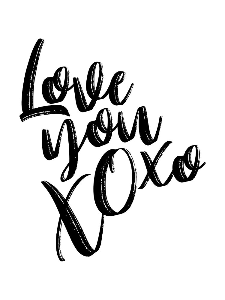 Love You Xoxo art print by Milli Villa for $57.95 CAD
