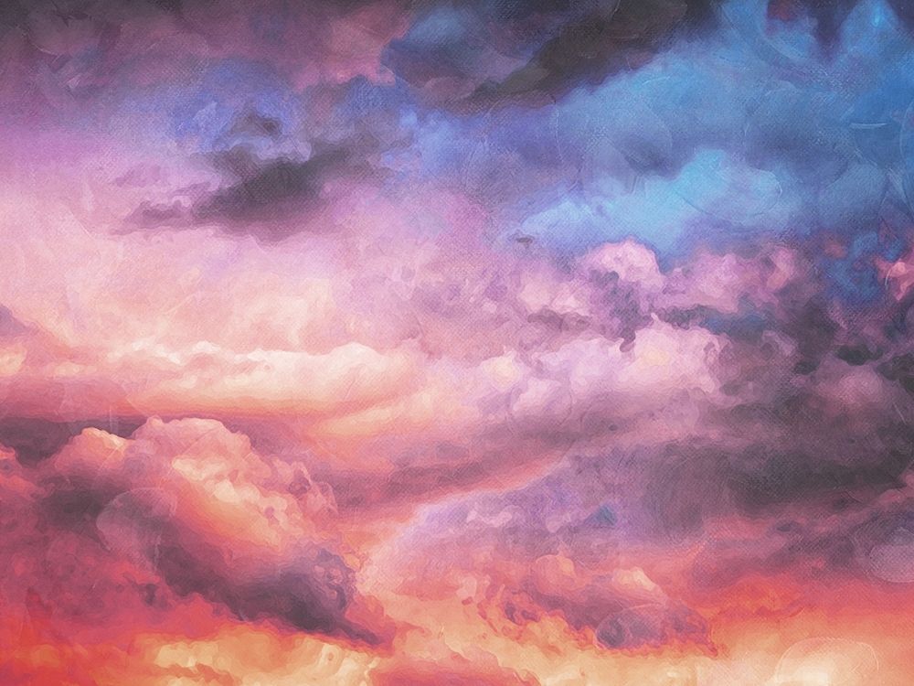Colorful Cloud art print by Milli Villa for $57.95 CAD