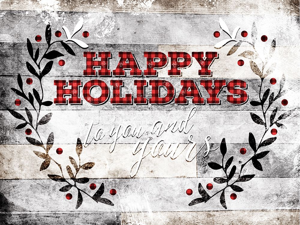 Happy Holidays art print by Milli Villa for $57.95 CAD