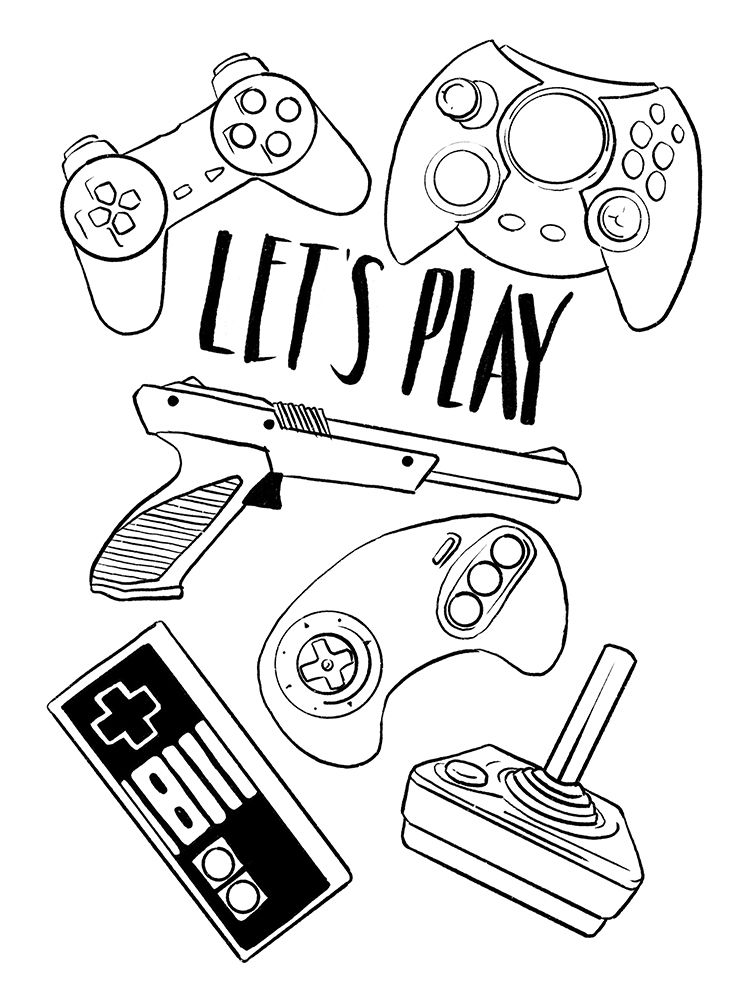 Retro Gaming art print by Milli Villa for $57.95 CAD