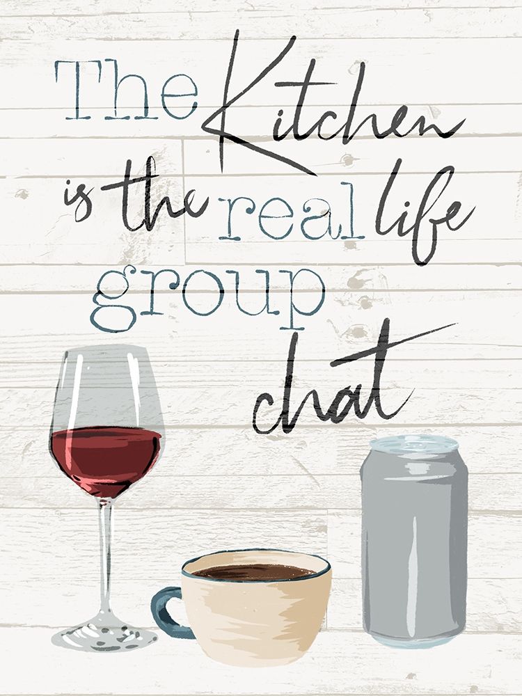 Kitchen Group Chat art print by Milli Villa for $57.95 CAD