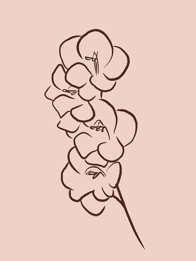 Simple Rose Flowers 3 art print by Milli Villa for $57.95 CAD