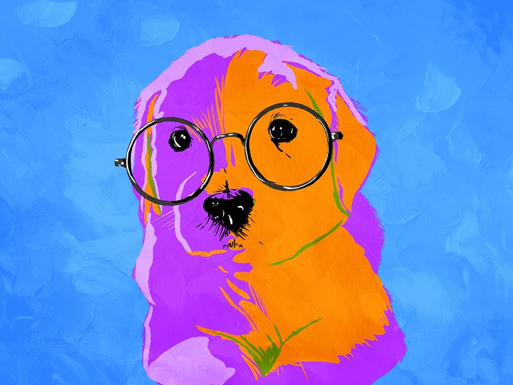 Puppy Eyes V2 art print by Milli Villa for $57.95 CAD