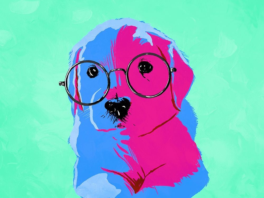 Puppy Eyes V3 art print by Milli Villa for $57.95 CAD