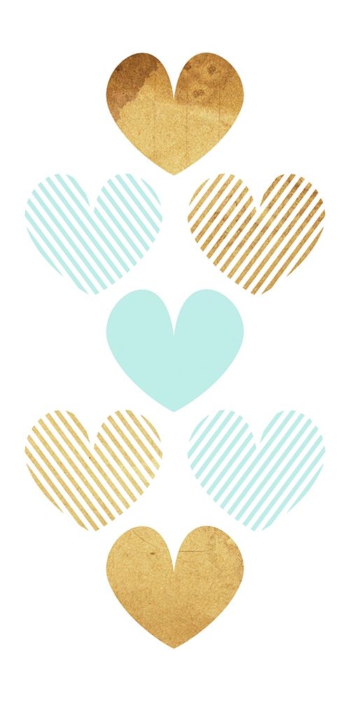 Crossed Heart Teal art print by Milli Villa for $57.95 CAD