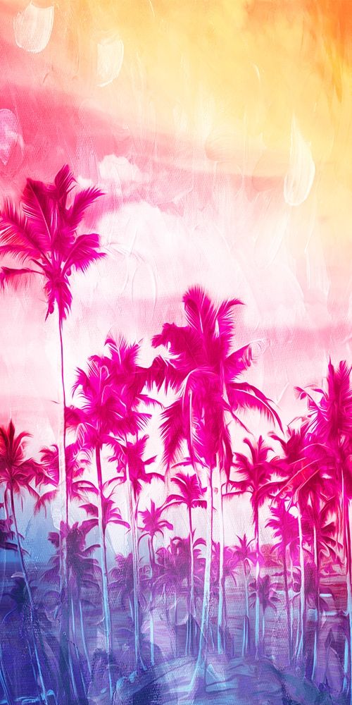 Beach Palm Out Brights art print by Milli Villa for $57.95 CAD
