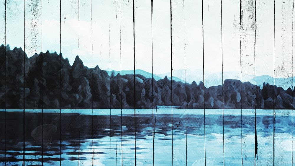 Abstract On The Lake art print by Milli Villa for $57.95 CAD