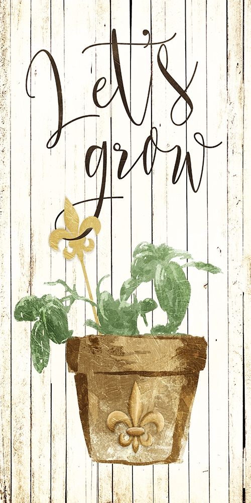 Lets Grow Cream art print by Milli Villa for $57.95 CAD