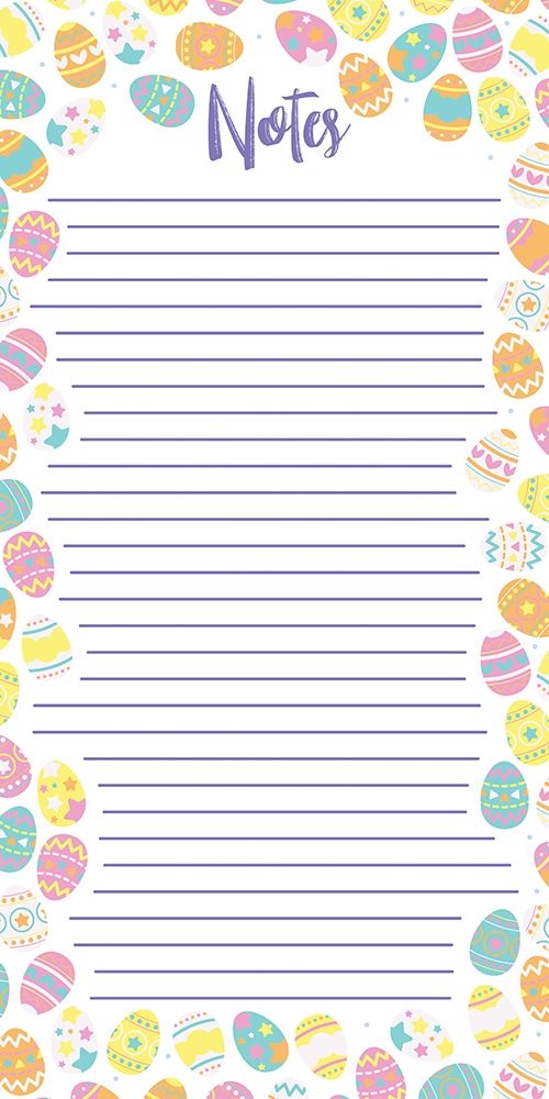 Easter Egg Notes art print by Milli Villa for $57.95 CAD