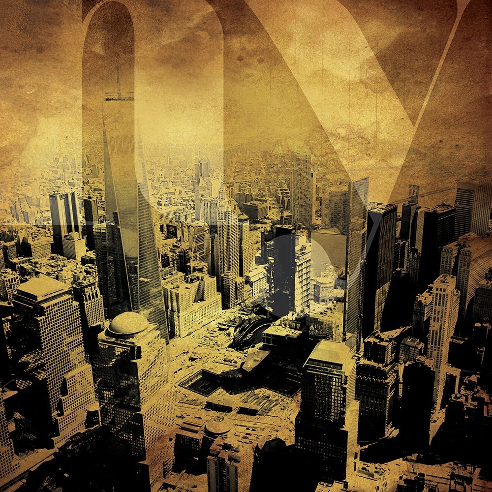 Golden NY art print by Milli Villa for $57.95 CAD