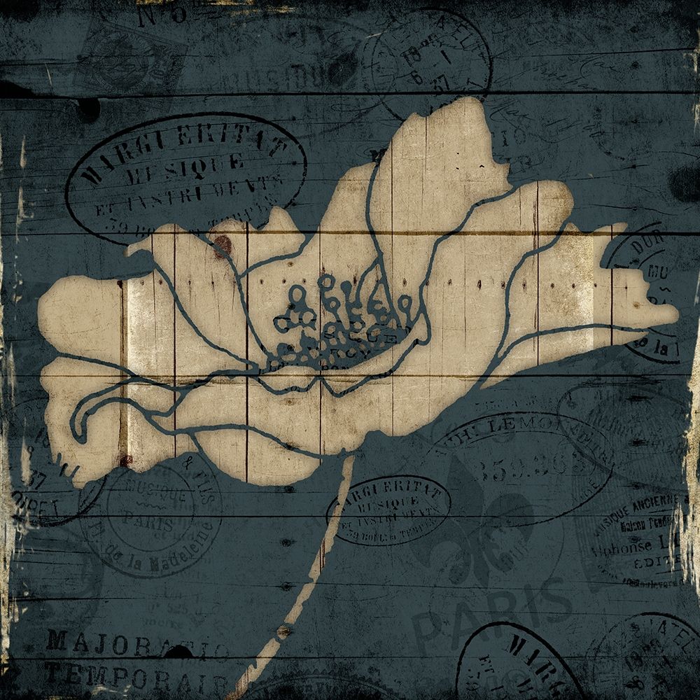 Traveled Blue Flower Mate art print by Milli Villa for $57.95 CAD