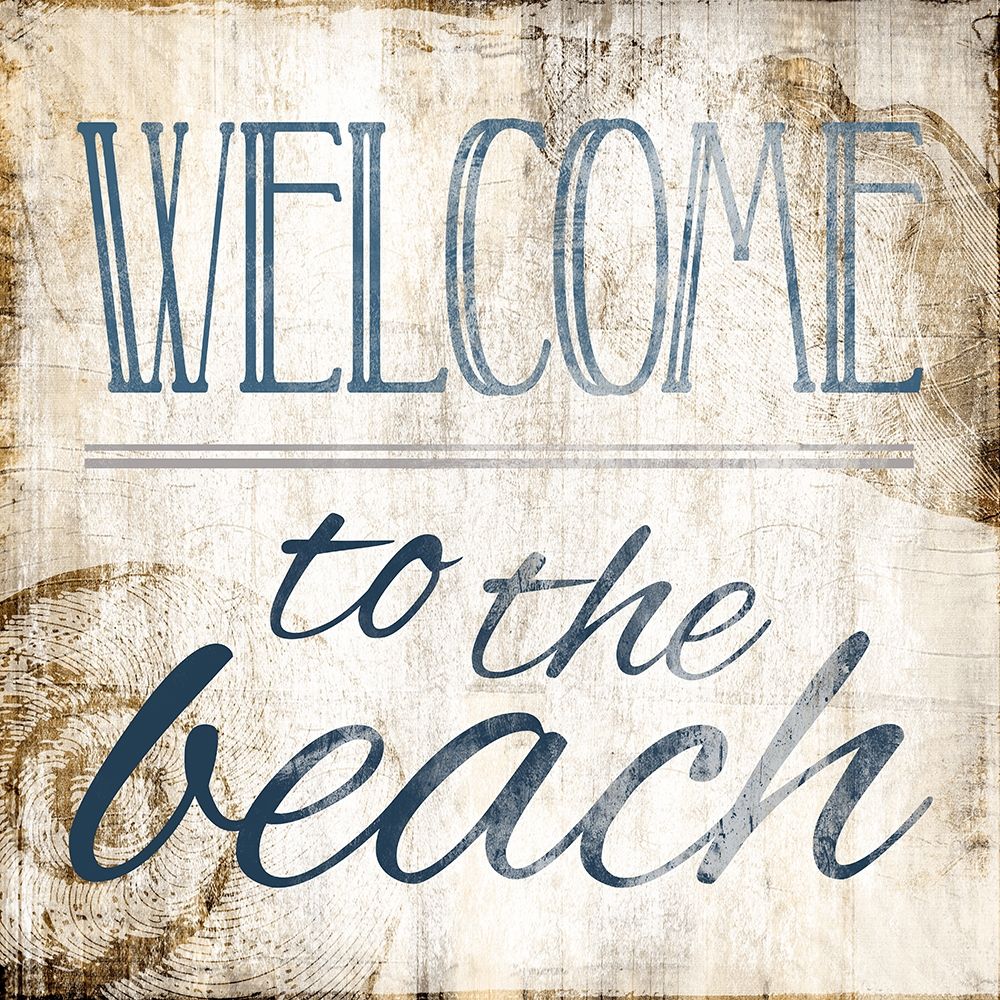 Welcome To The Beach art print by Milli Villa for $57.95 CAD