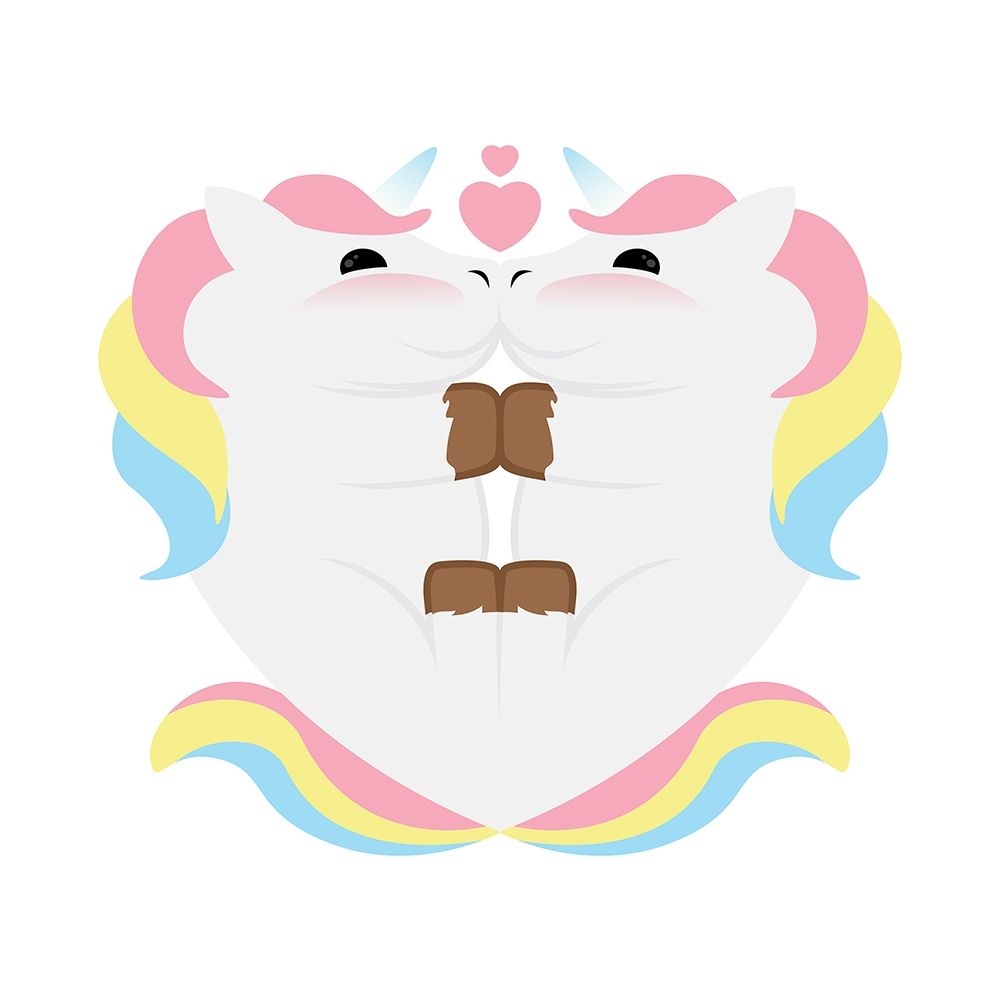 Unicorn Hug art print by Milli Villa for $57.95 CAD
