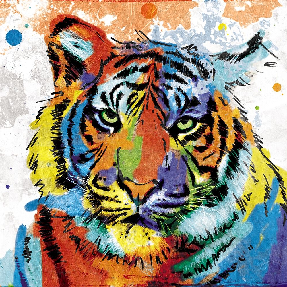 Tiger Rainbow art print by Milli Villa for $57.95 CAD