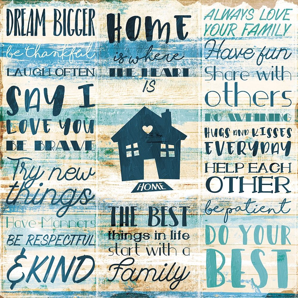 Home Family art print by Milli Villa for $57.95 CAD