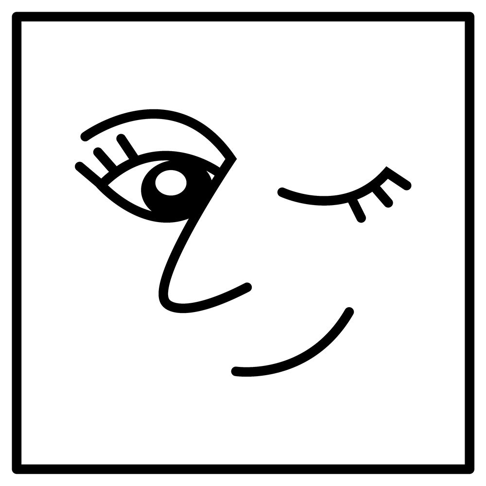 Winky Face art print by Milli Villa for $57.95 CAD