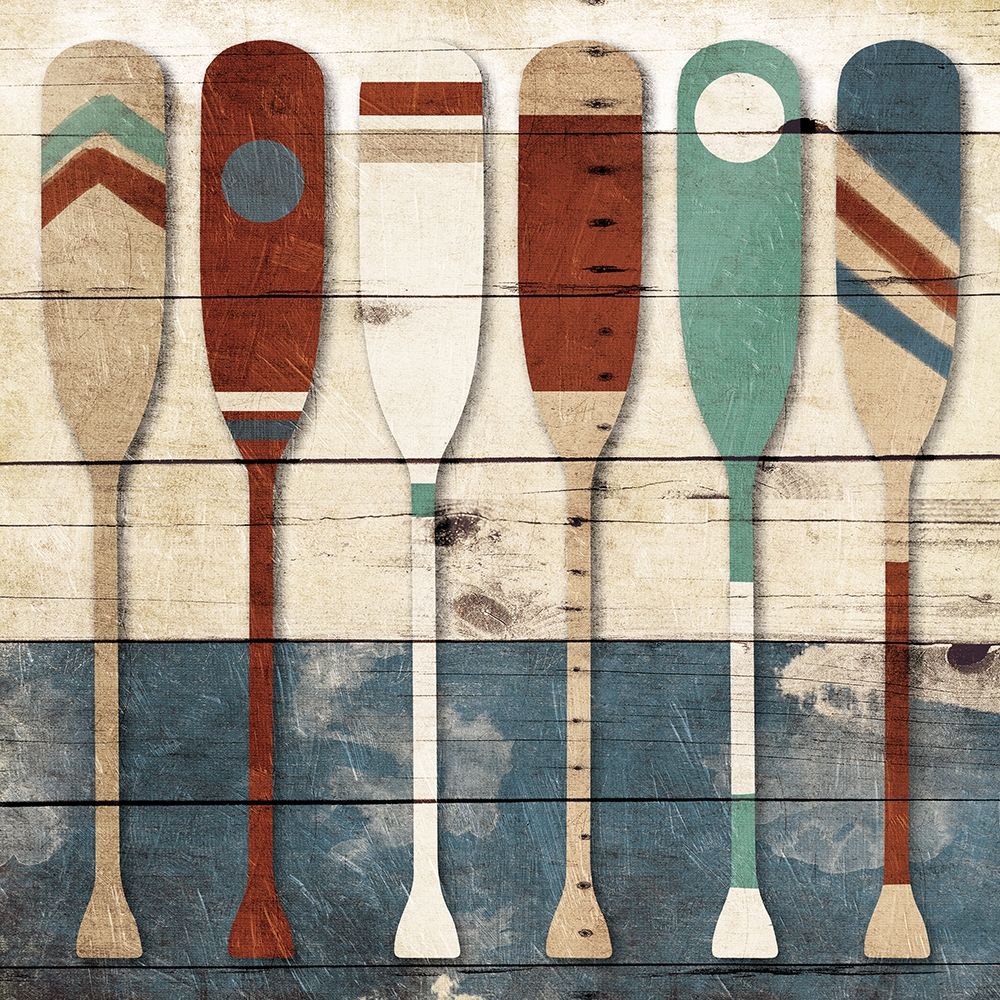 Multi Oars art print by Milli Villa for $57.95 CAD