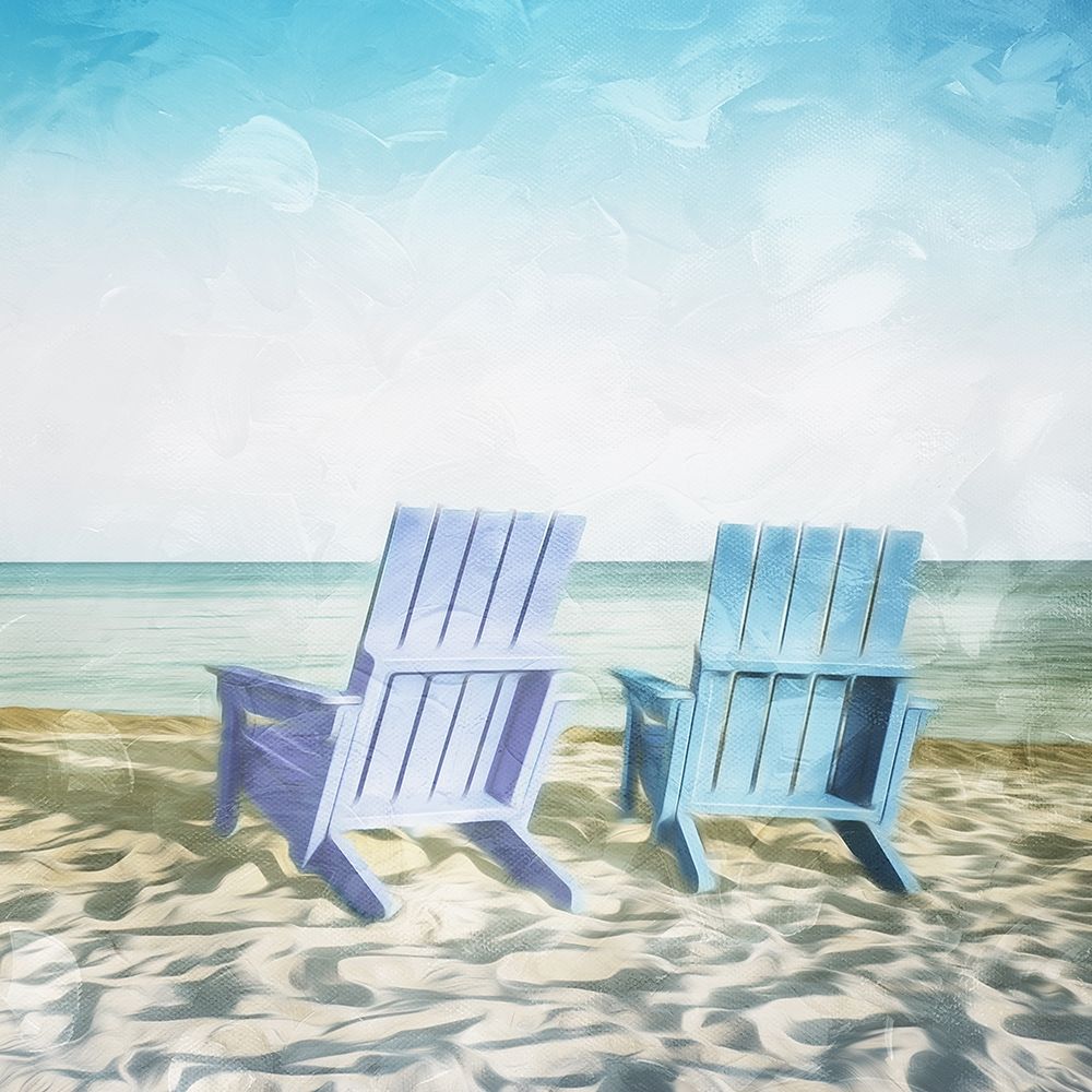 Lets Sit On The Beach art print by Milli Villa for $57.95 CAD