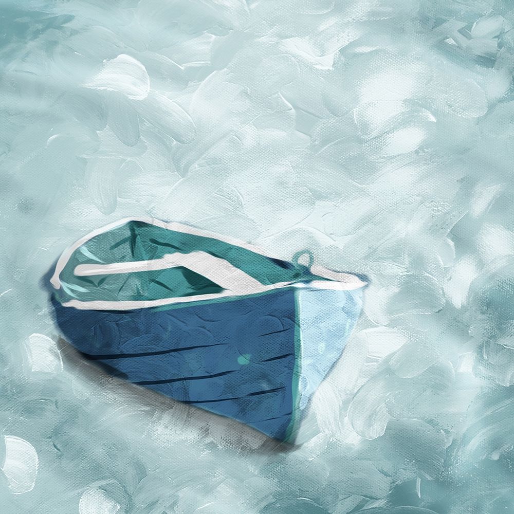 Lonely Boat art print by Milli Villa for $57.95 CAD
