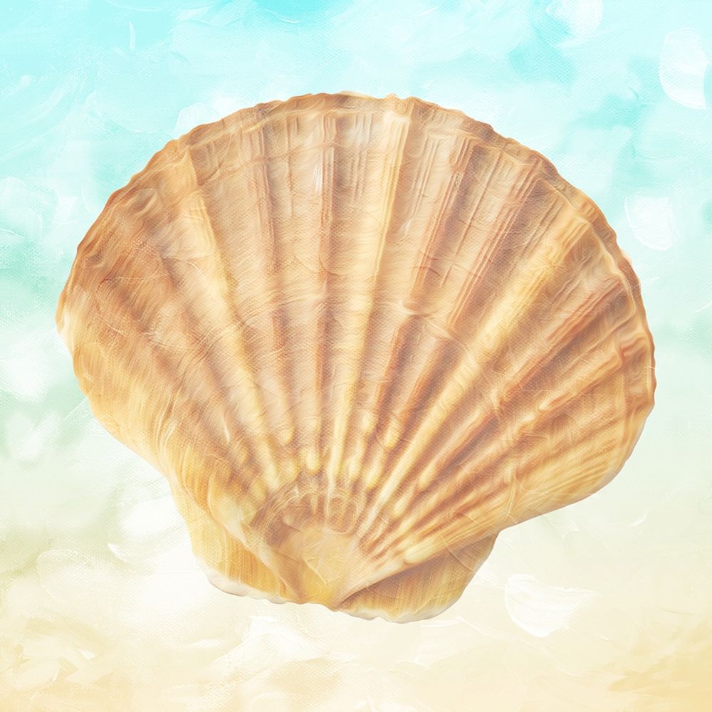 Shell On The Beach art print by Milli Villa for $57.95 CAD