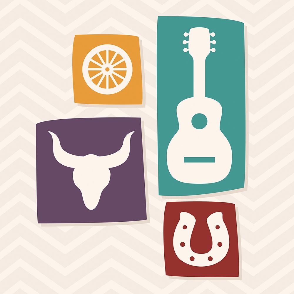 Western Stamp One art print by Milli Villa for $57.95 CAD