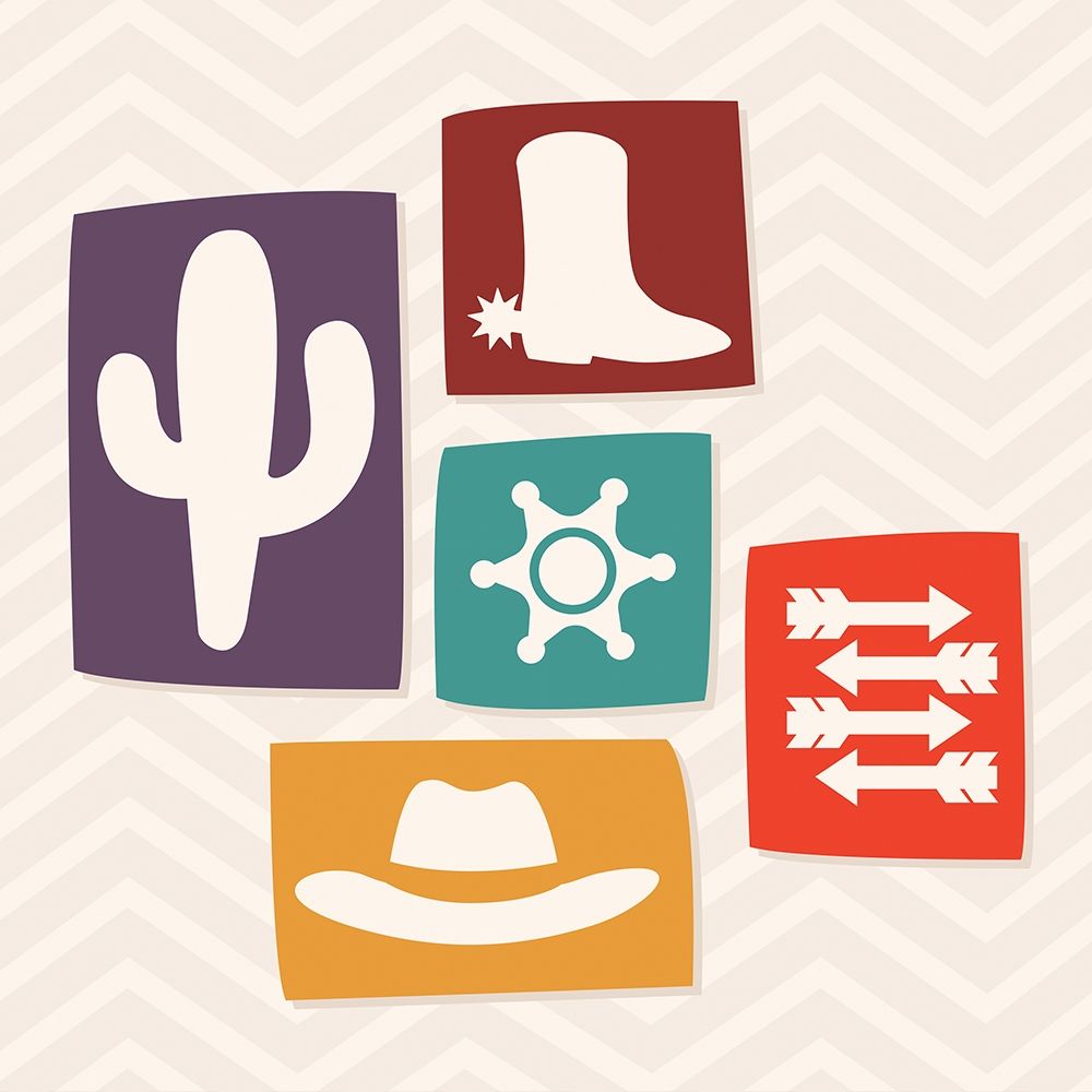 Western Stamp Two art print by Milli Villa for $57.95 CAD