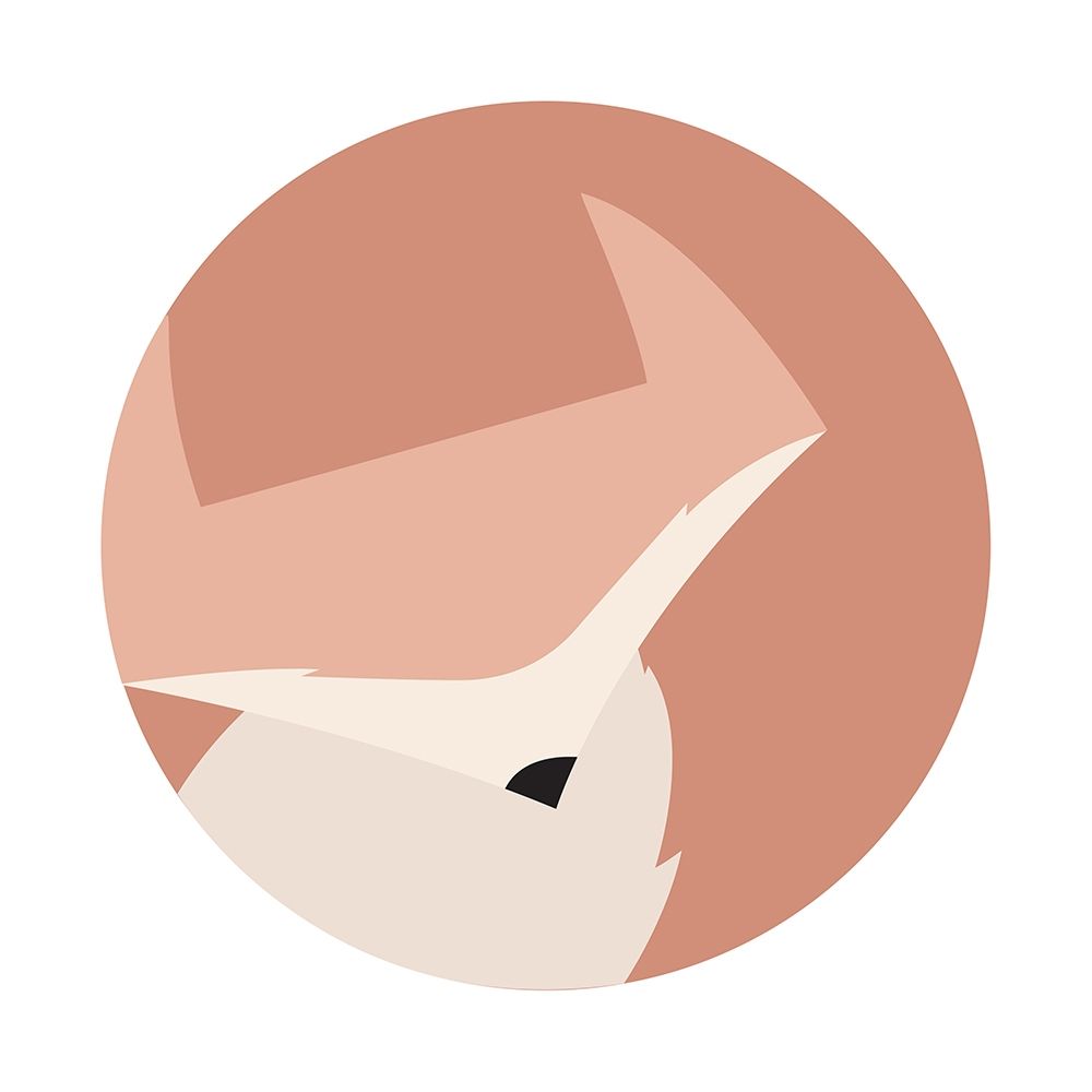 Cuddle Fox art print by Milli Villa for $57.95 CAD