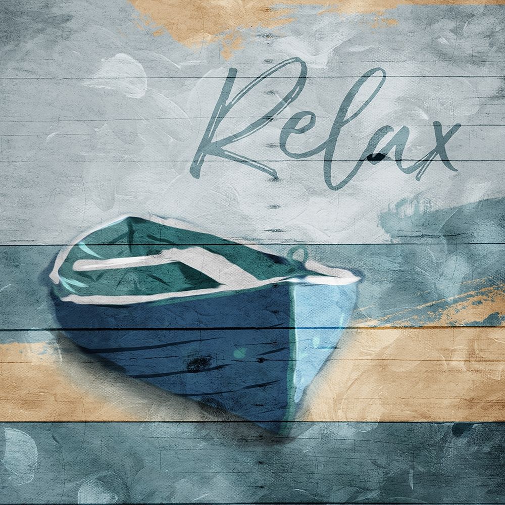 Relax Boat art print by Milli Villa for $57.95 CAD