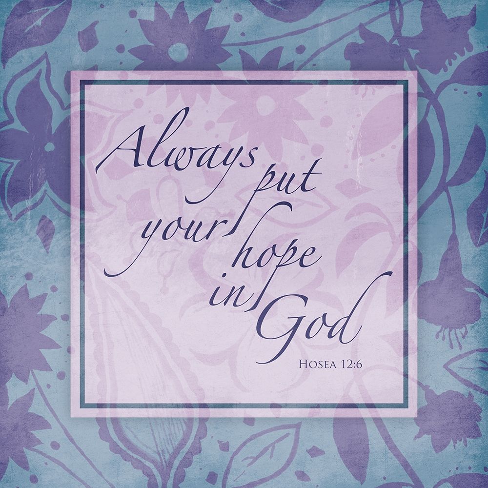 Purple Blue Religious Garden art print by Milli Villa for $57.95 CAD