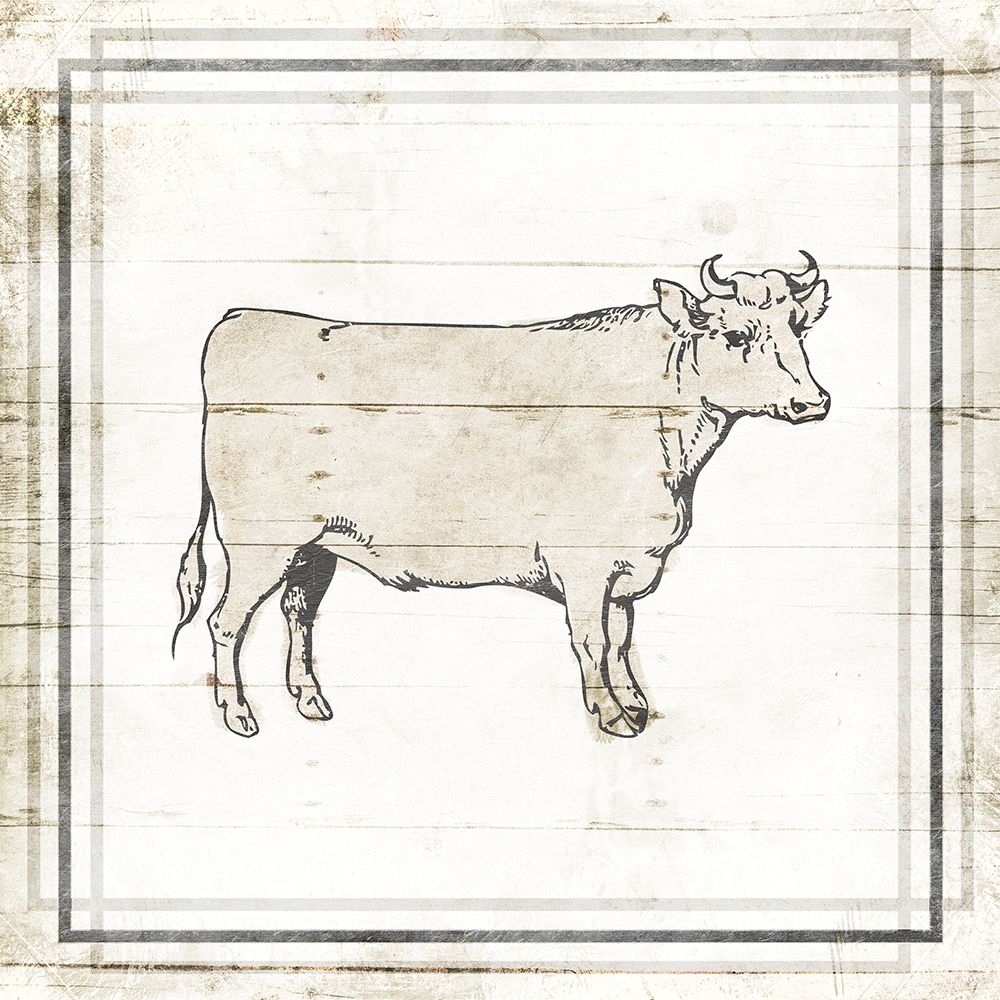 Modern Cow art print by Milli Villa for $57.95 CAD