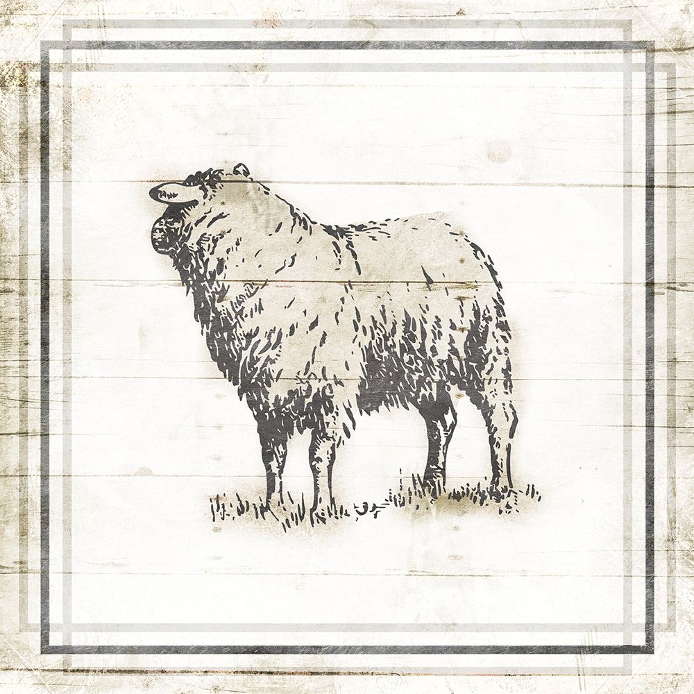 Modern Sheep art print by Milli Villa for $57.95 CAD