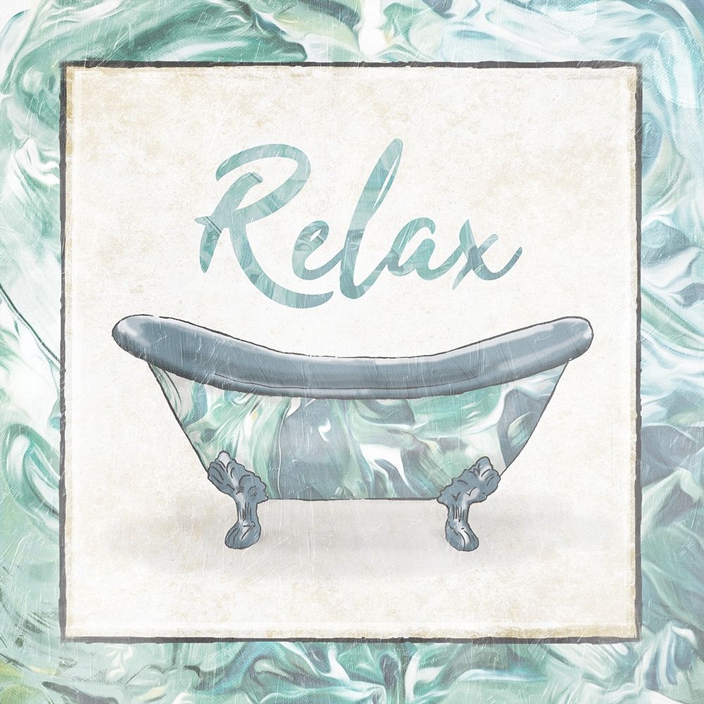 Relax Abstract Bath art print by Milli Villa for $57.95 CAD