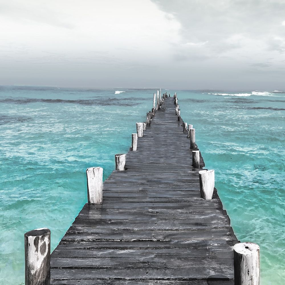 Centered Dock At Sea art print by Milli Villa for $57.95 CAD
