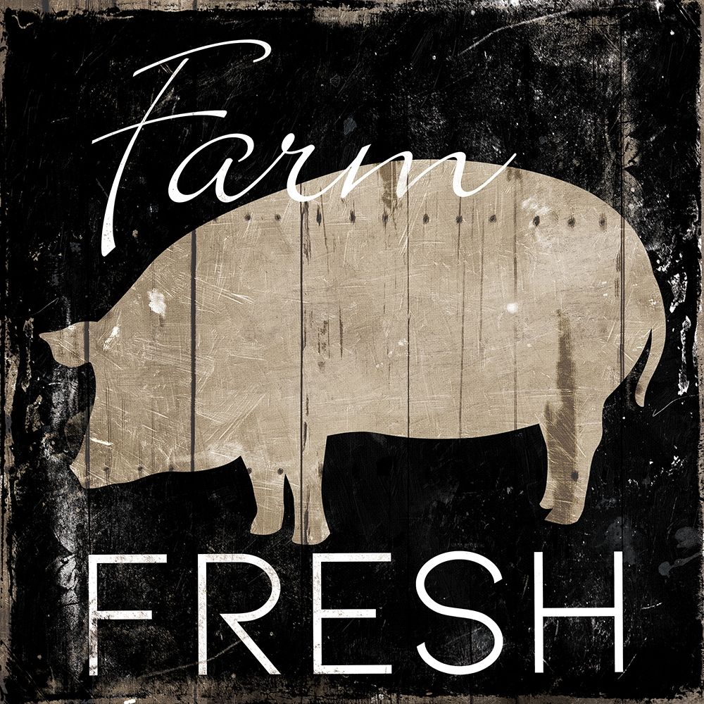 Farm Fresh Pig art print by Milli Villa for $57.95 CAD