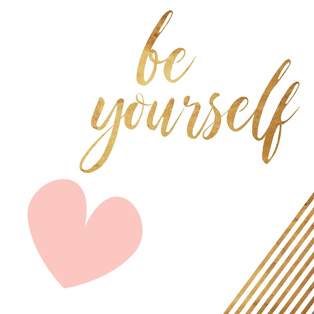 Be Yourself Heart art print by Milli Villa for $57.95 CAD