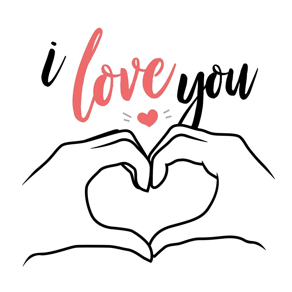 I Love You art print by Milli Villa for $57.95 CAD