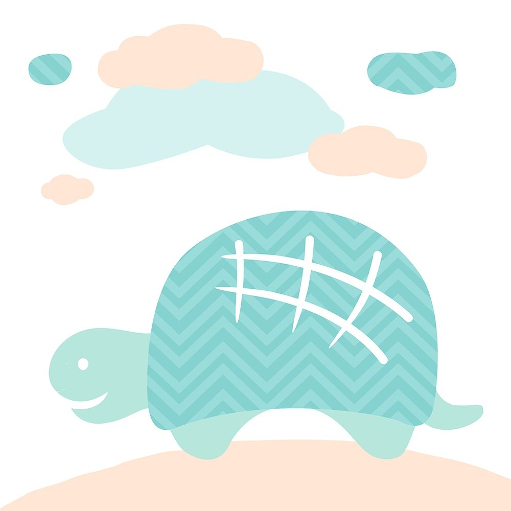 Turtle Fun Cream art print by Milli Villa for $57.95 CAD