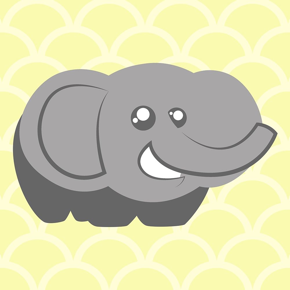 Elephant Yellow art print by Milli Villa for $57.95 CAD