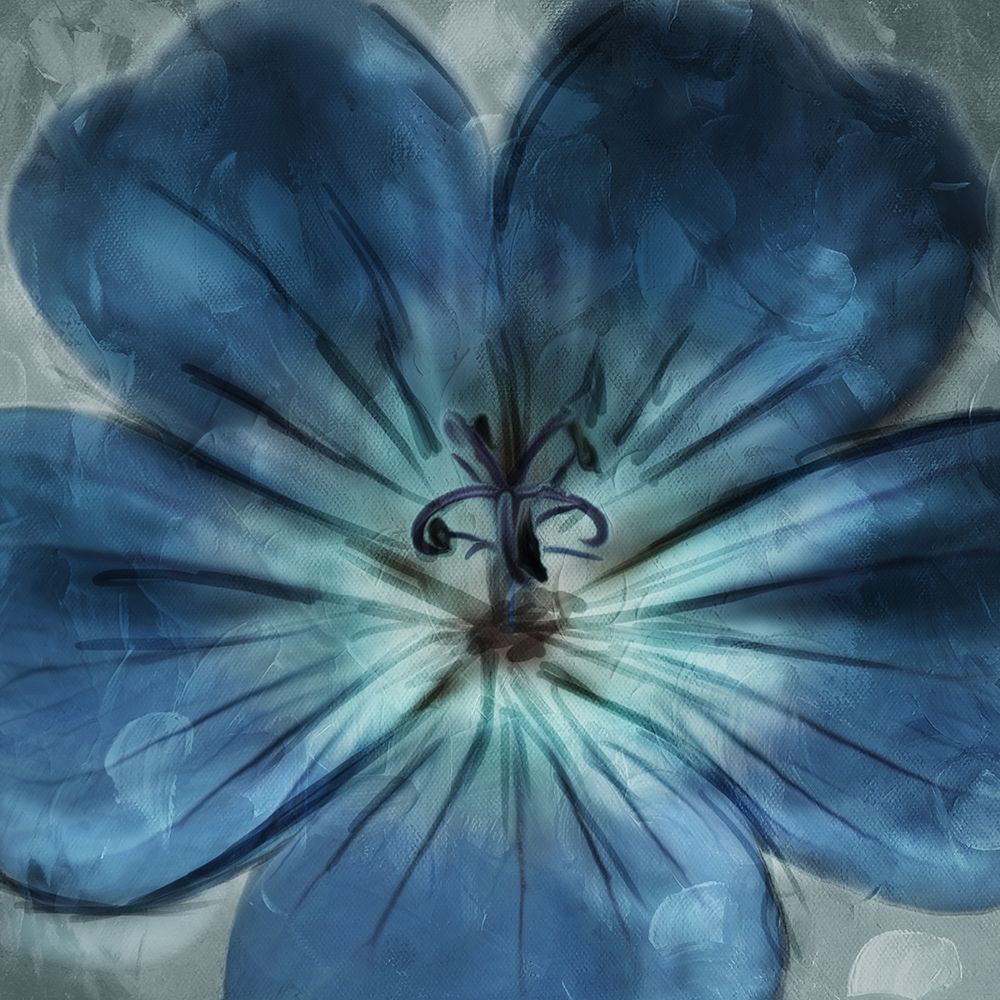 Uplifting Blue Flower art print by Milli Villa for $57.95 CAD