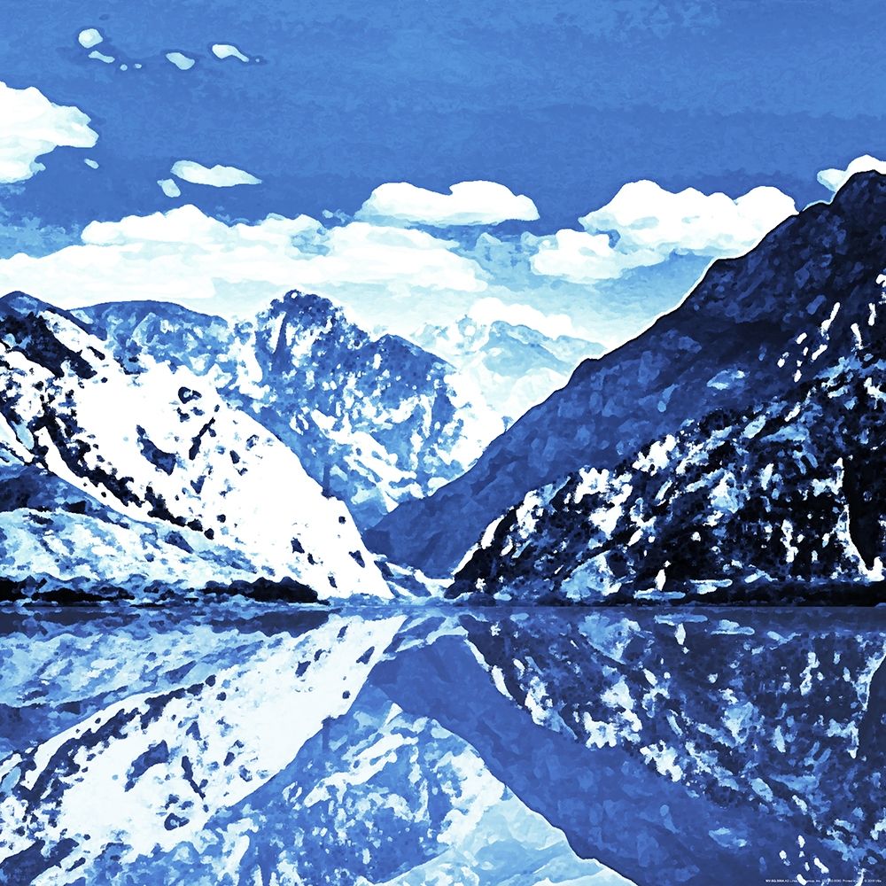Blue Mountain Square art print by Milli Villa for $57.95 CAD