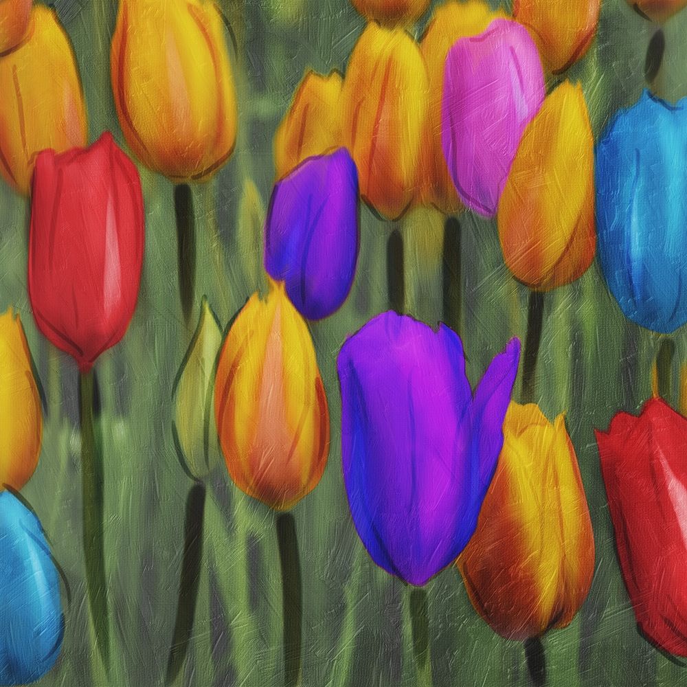 Tulips Patch art print by Milli Villa for $57.95 CAD