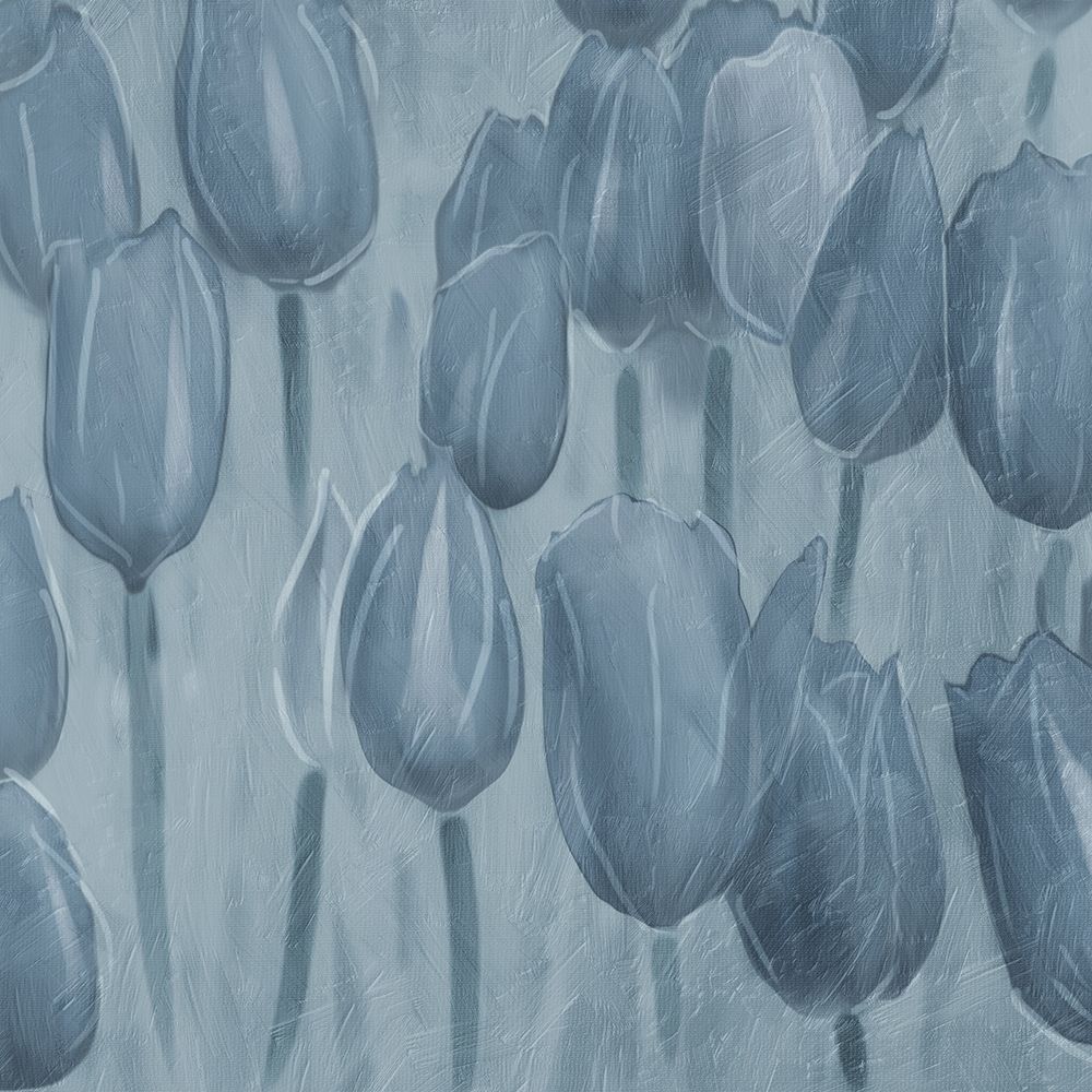 Tulips Patch Blues art print by Milli Villa for $57.95 CAD