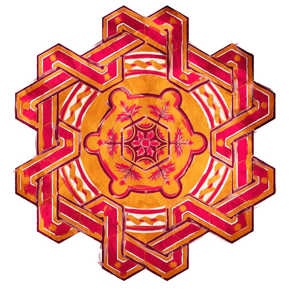 Medallion Plate Mate Reversed art print by Milli Villa for $57.95 CAD