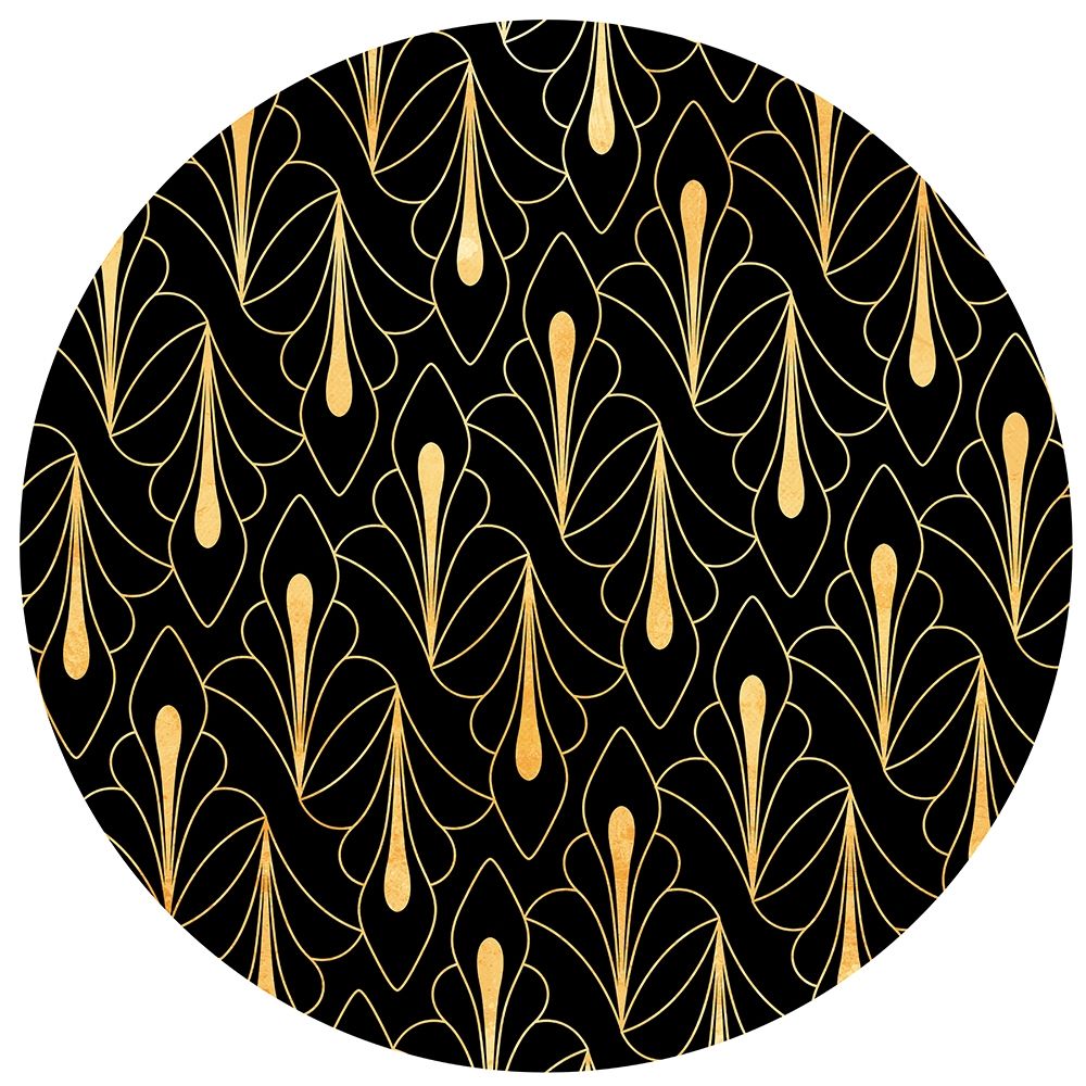 Night Palm Circle art print by Milli Villa for $57.95 CAD