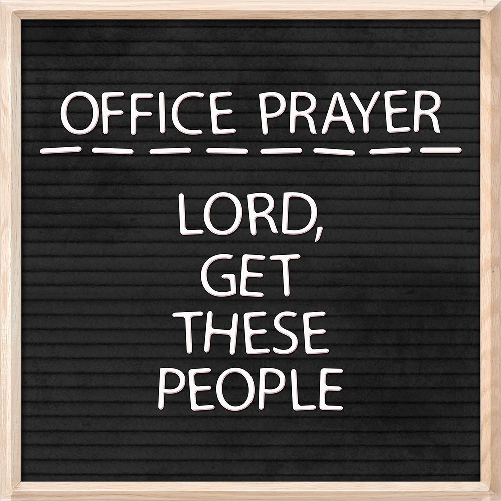 Office Prayer art print by Milli Villa for $57.95 CAD
