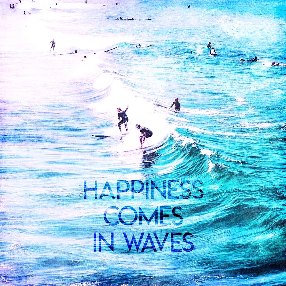Happiness Comes In Waves art print by Milli Villa for $57.95 CAD