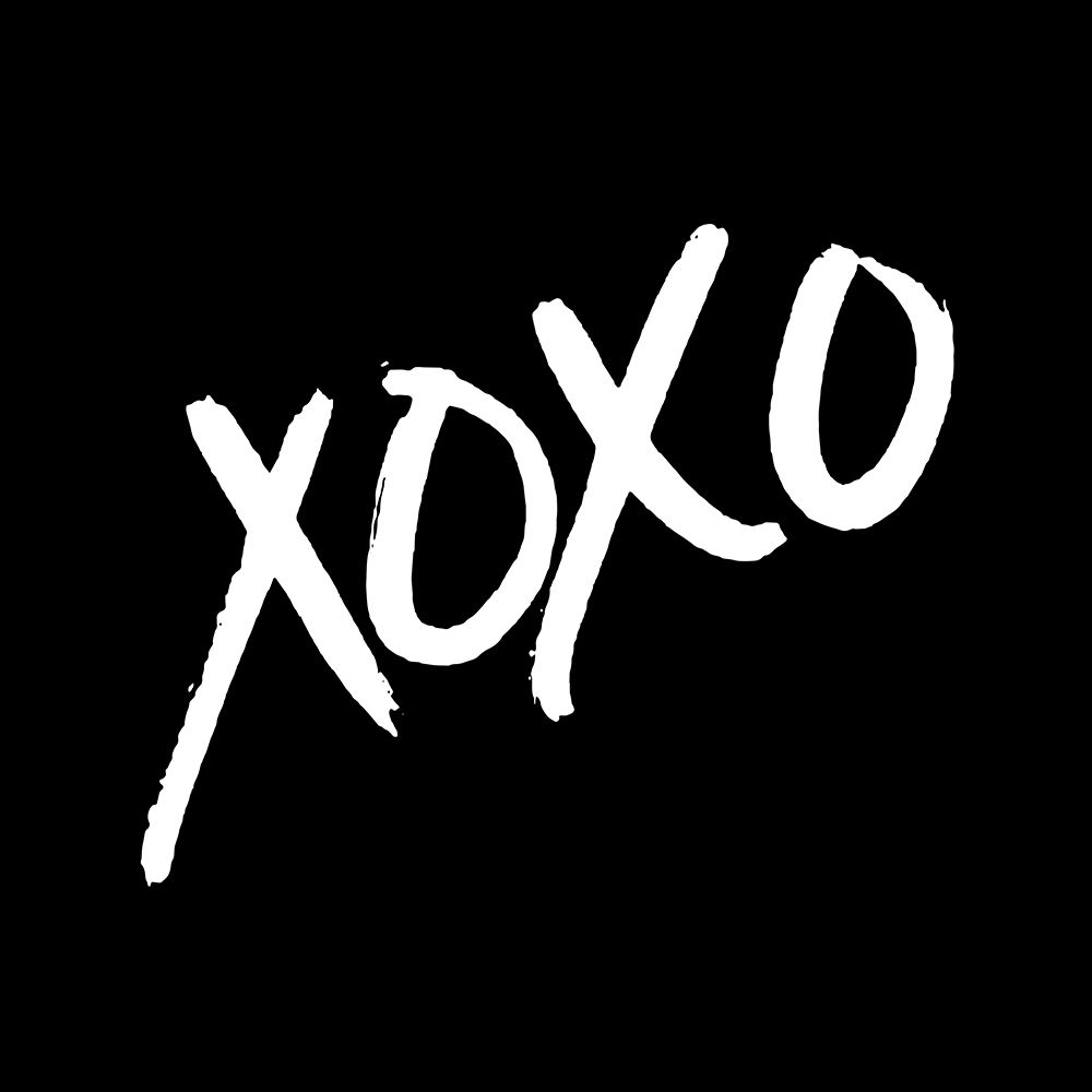 Xoxo Black art print by Milli Villa for $57.95 CAD