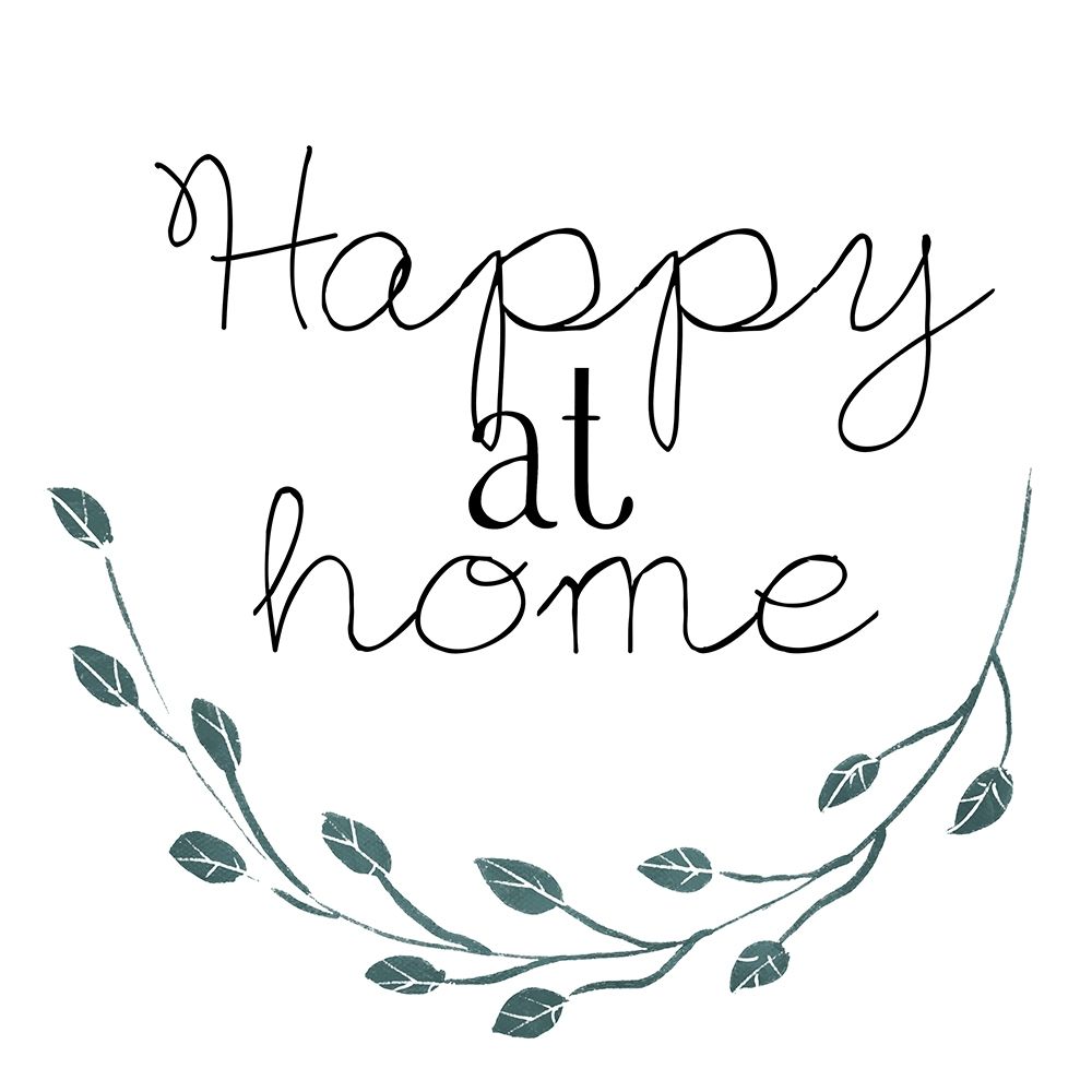 Happy At Home Blue art print by Milli Villa for $57.95 CAD