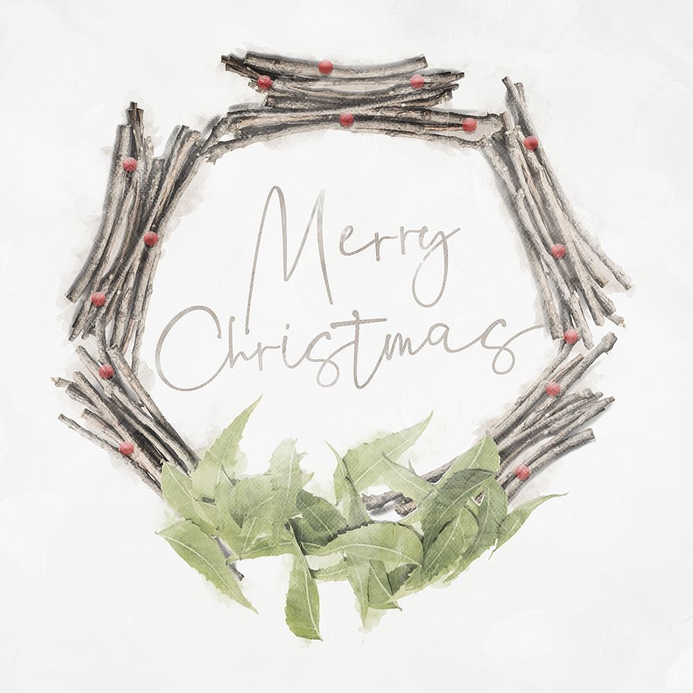 Merry Christmas art print by Milli Villa for $57.95 CAD